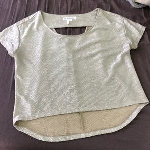 Sparkly BCBG top with open back